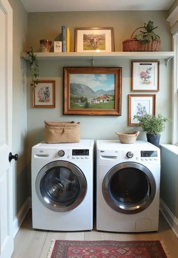 seasonal decor cheerful laundry styling