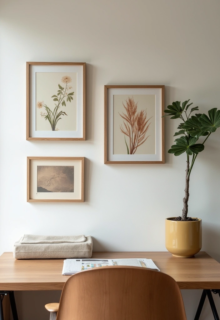 personal touches japandi workspace