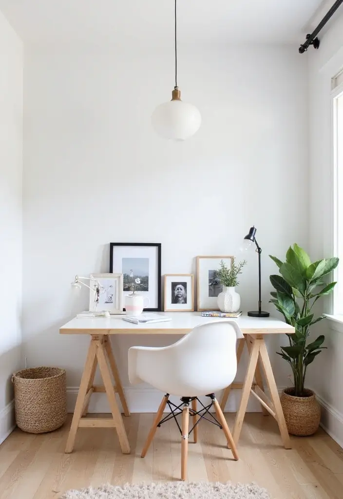personal touches minimalist office decor