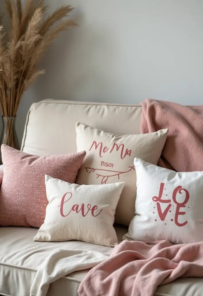 personalized throw pillows romantic home touch