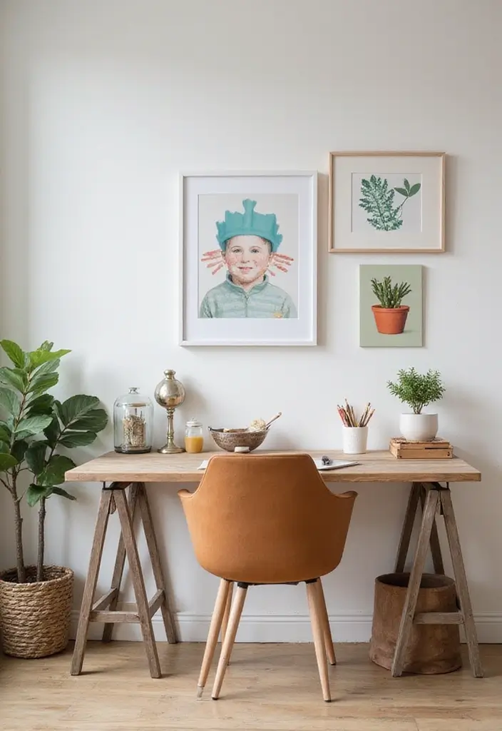 playful decor adds personality farmhouse workspace