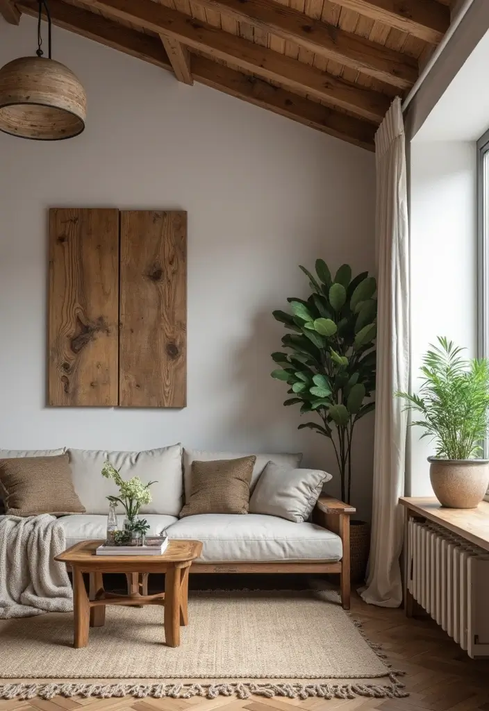 reclaimed wood accents rustic farmhouse charm