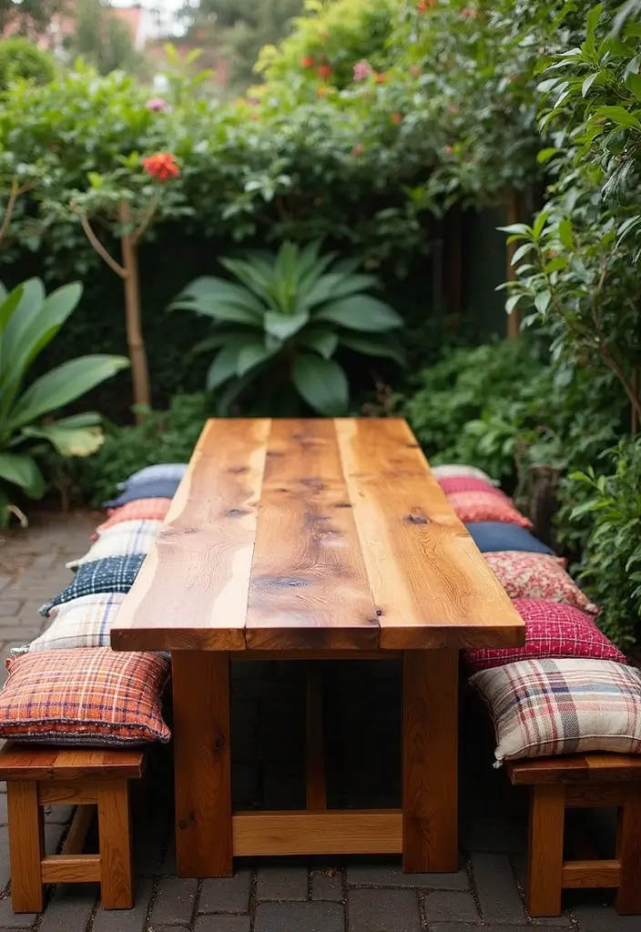 reclaimed wood patio dining set