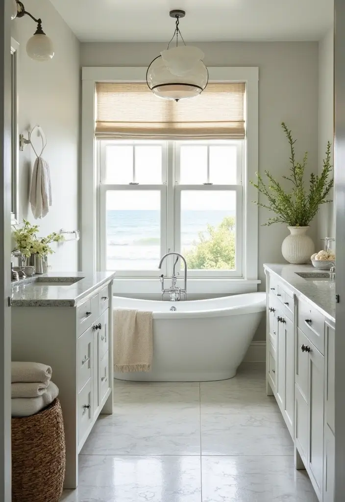 relaxing coastal bathroom design inspiration