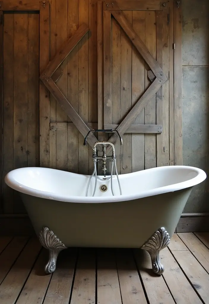 restored vintage clawfoot bathtub design