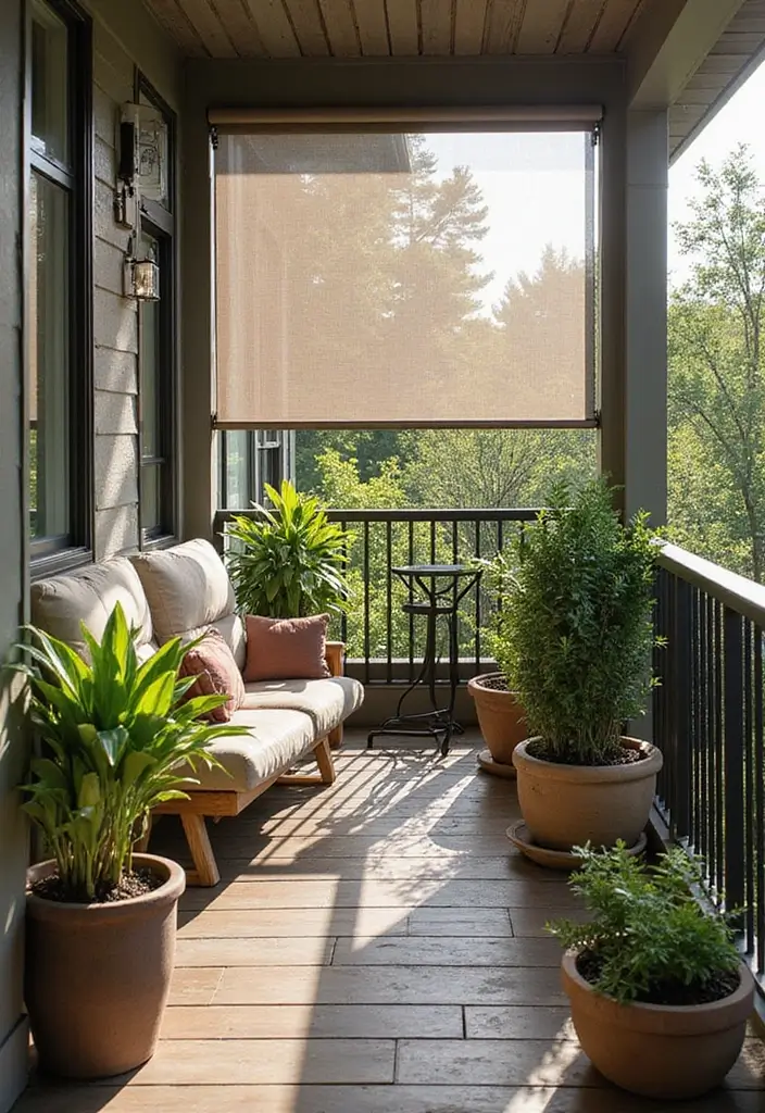 retractable screens balcony privacy idea