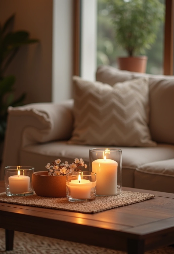 scented candles and diffusers romantic mood