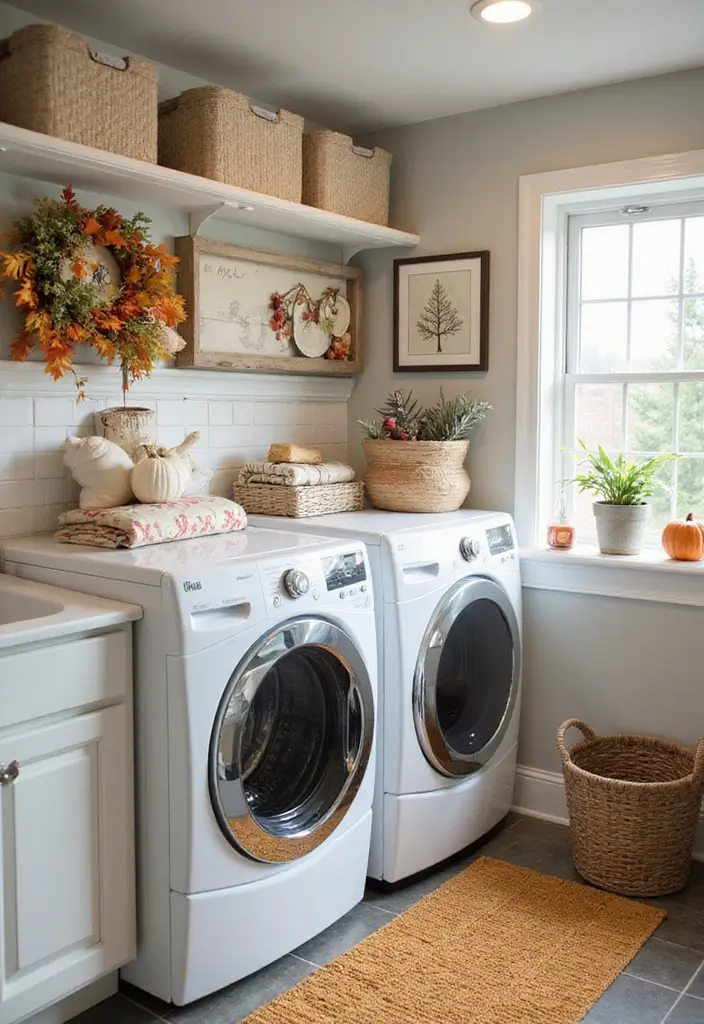 seasonal decor cheerful laundry styling