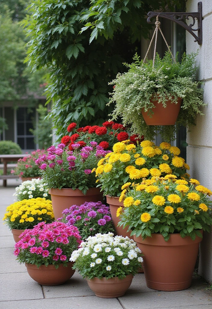 seasonal flower arrangements outdoor living
