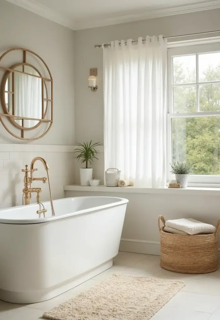 serene coastal bathroom color palette