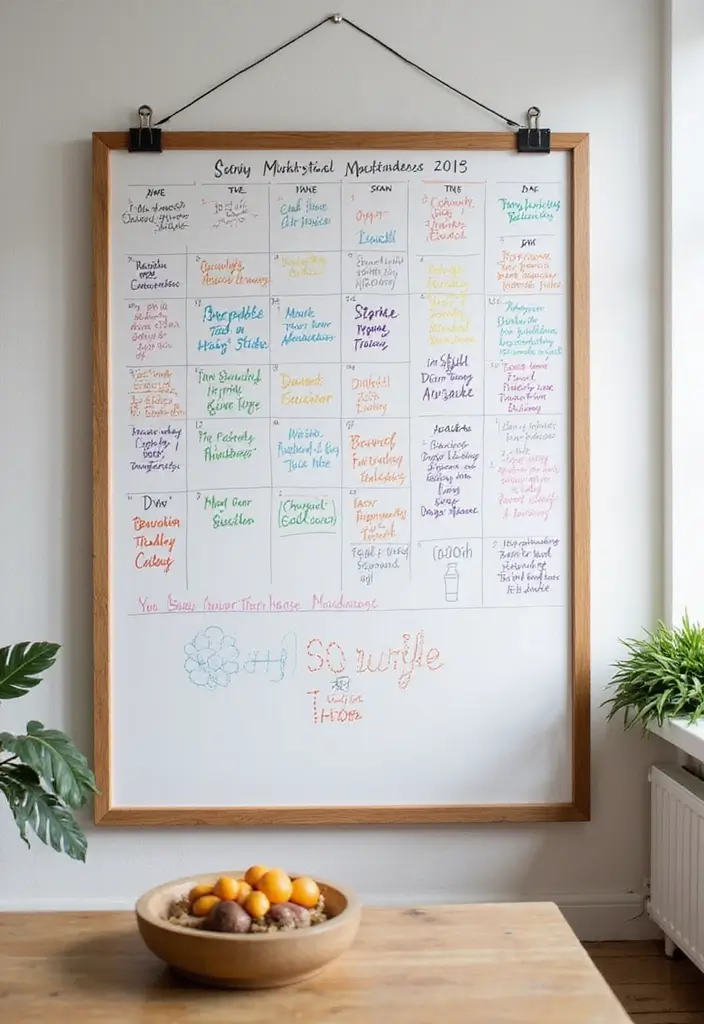 shared calendar board couple organization idea