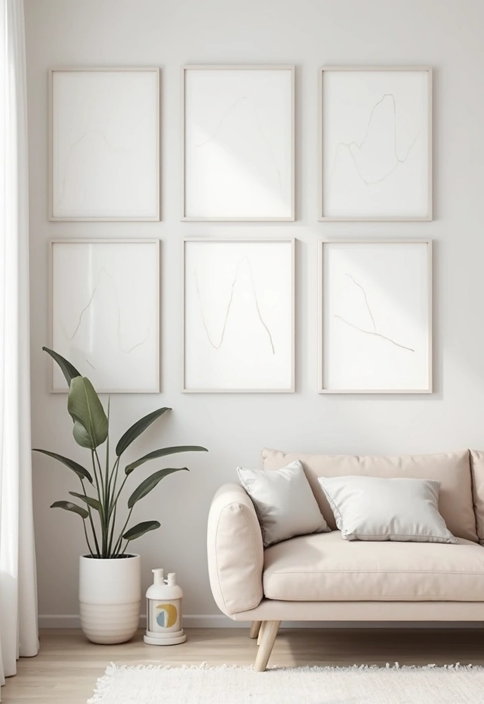 simple line wall art decor