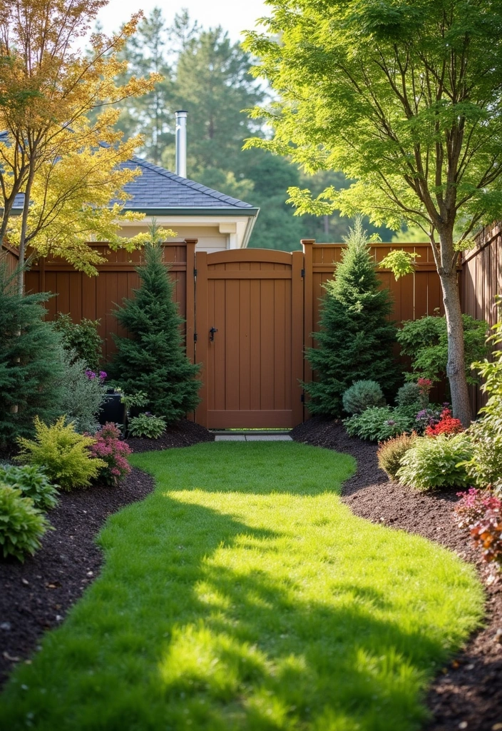 simple panel fence backyard rustic privacy