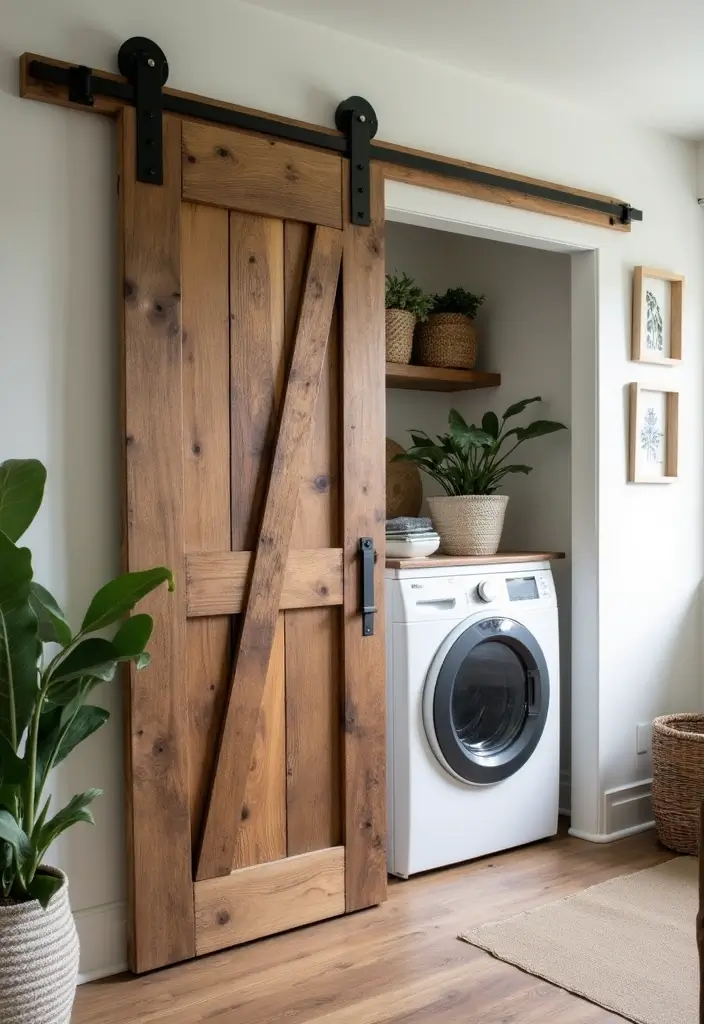 sliding barn doors laundry rooms