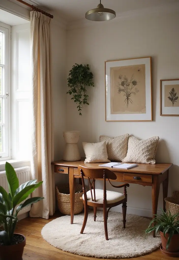 soft textiles cozy moody workspace touch