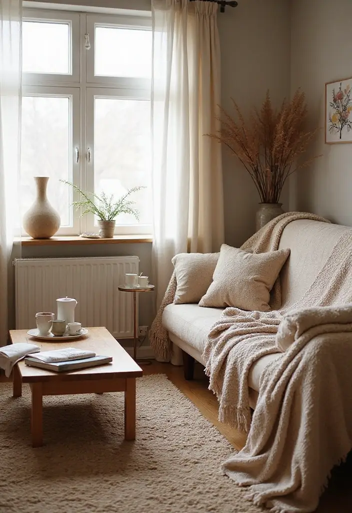 soft textures add warmth and comfort