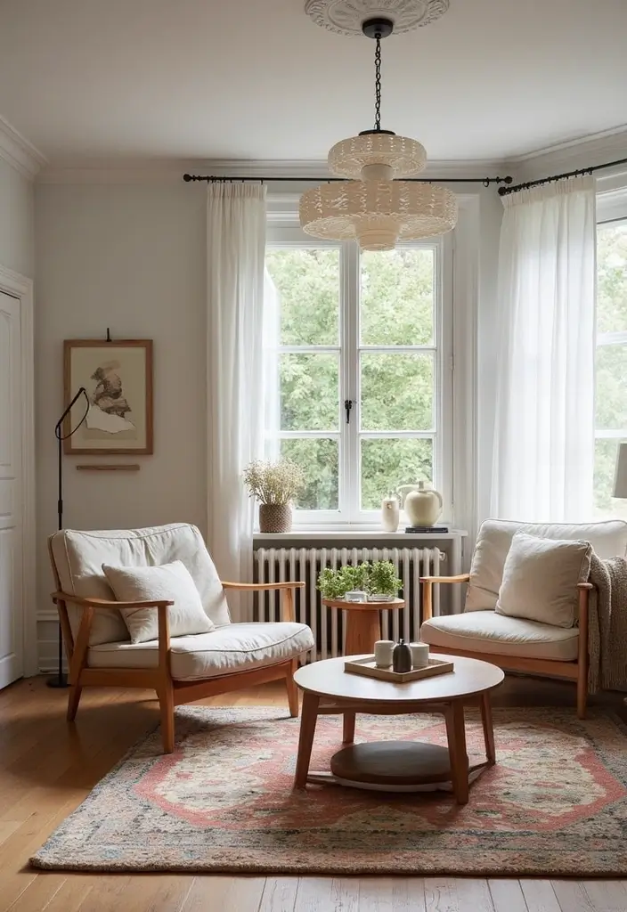 statement rug cozy living space