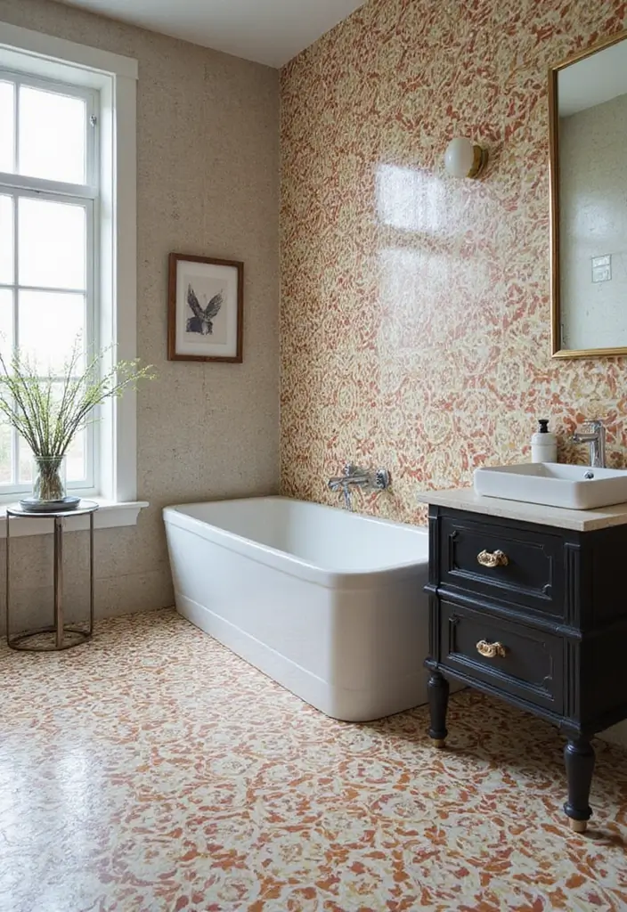 statement tiles for small bathroom upgrade