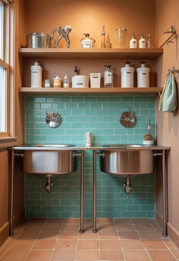 stylish raised dog wash station design