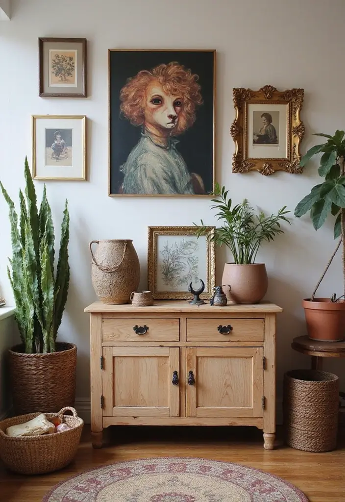thrifted vintage apartment decor finds