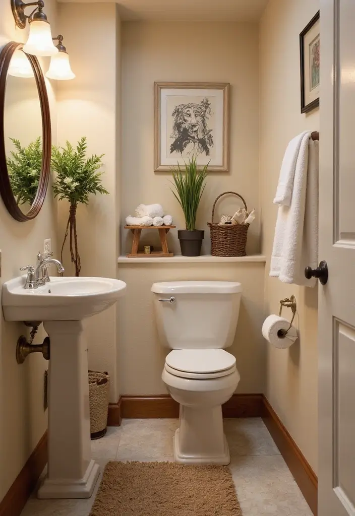 unique accessories for bathroom storage