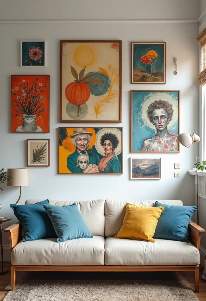 unique wall art romantic apartment decor