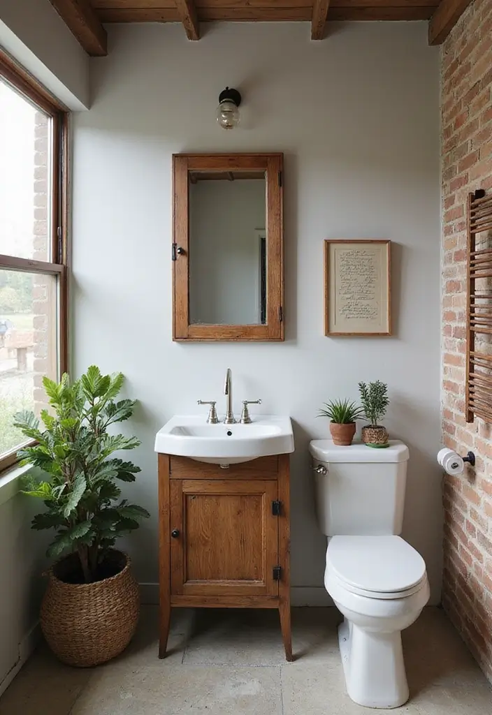 upcycled bathroom furniture storage design