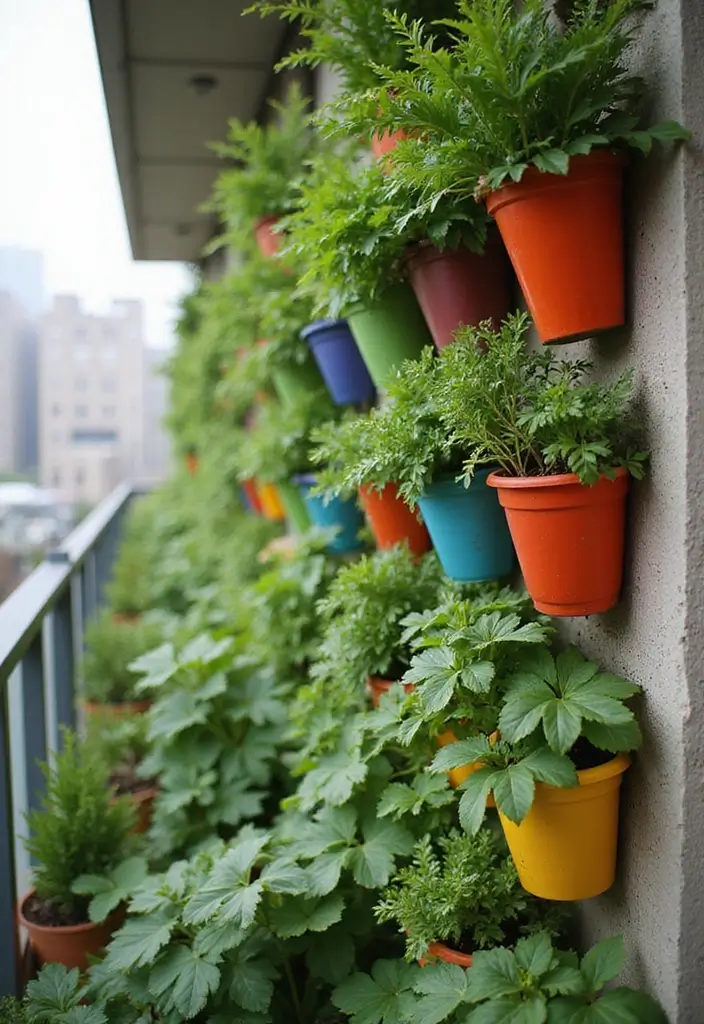 vertical garden balcony privacy idea