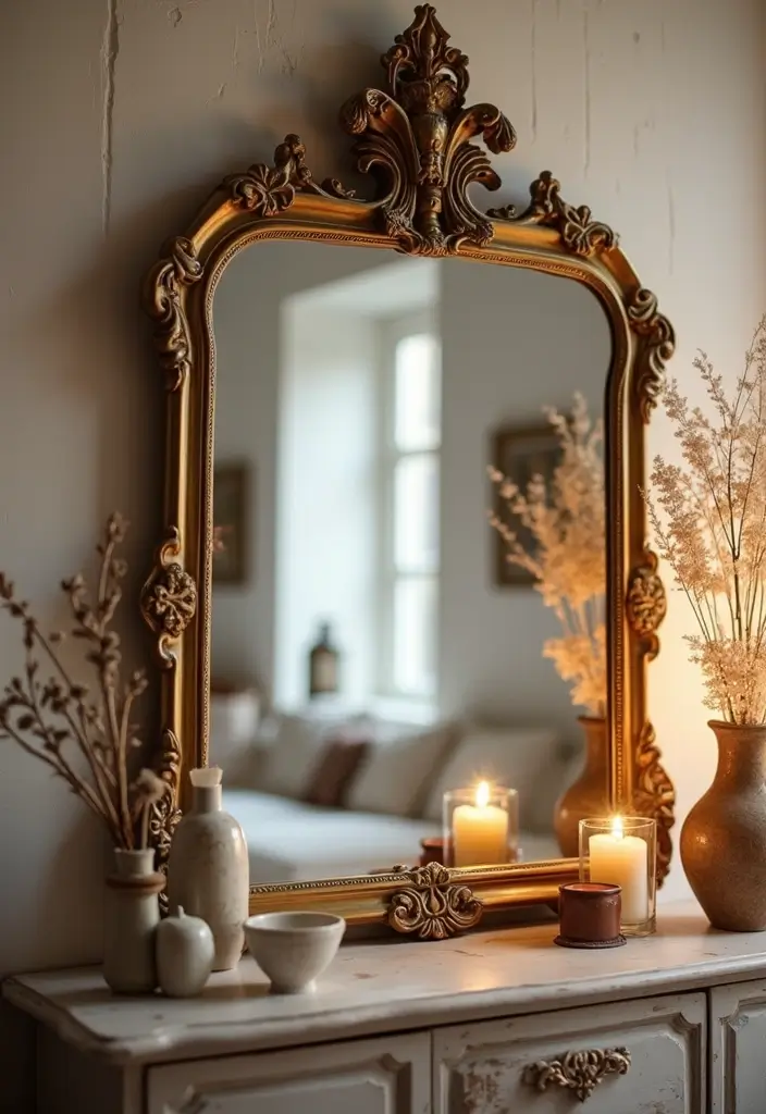 vintage mirrors for cozy spaces
