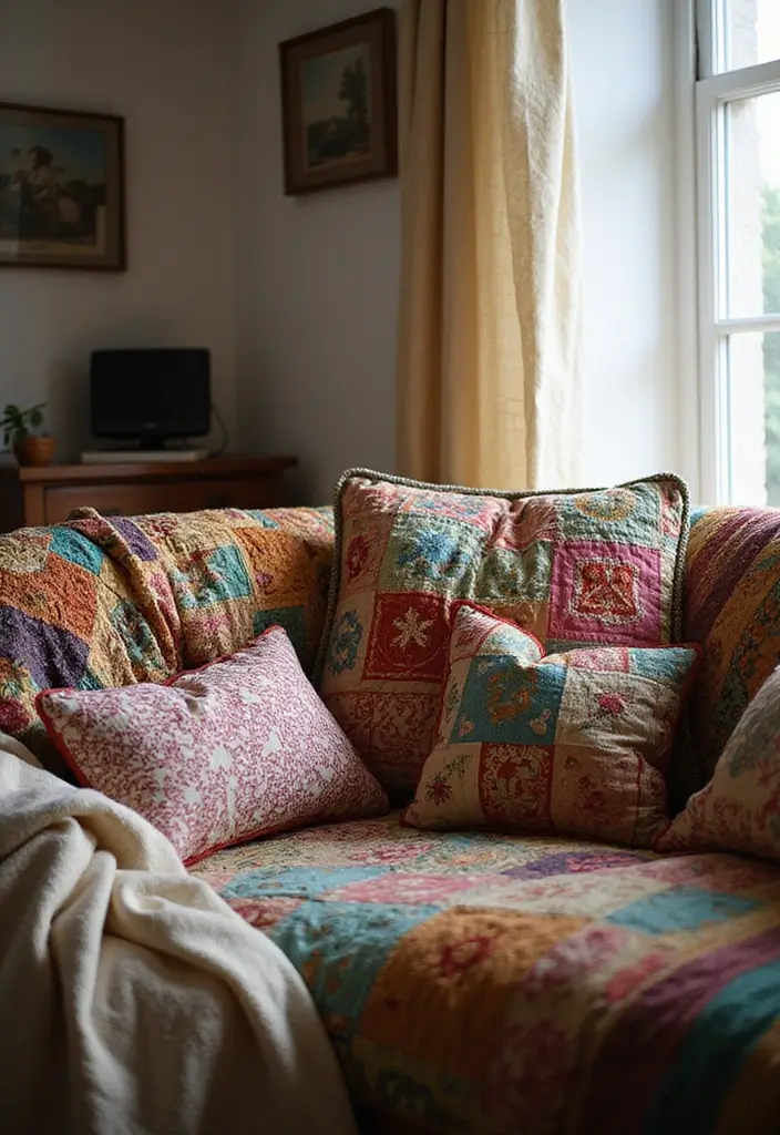 vintage textiles for warm minimalist interiors