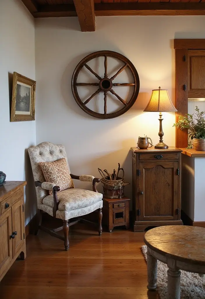 wagon wheel western wall decor