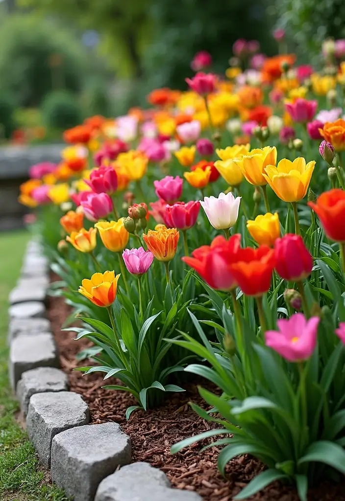 colorful flower beds for vibrant garden landscaping
