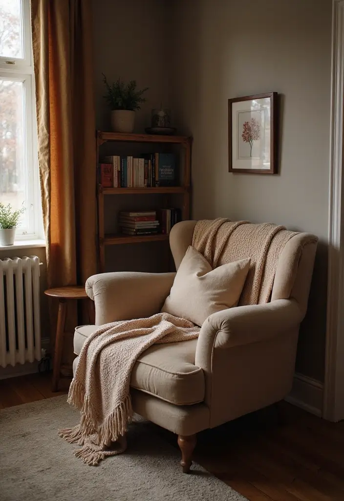 cozy reading nook for intimate apartment moments