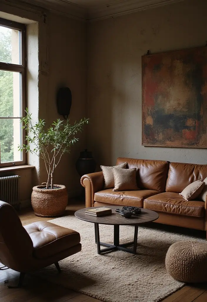 layered textures adding depth to cozy apartment