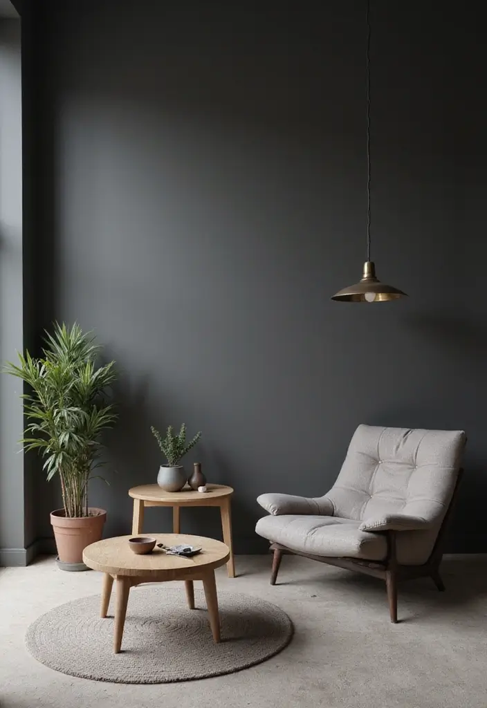 minimalist decor creating calm moody apartment aesthetic