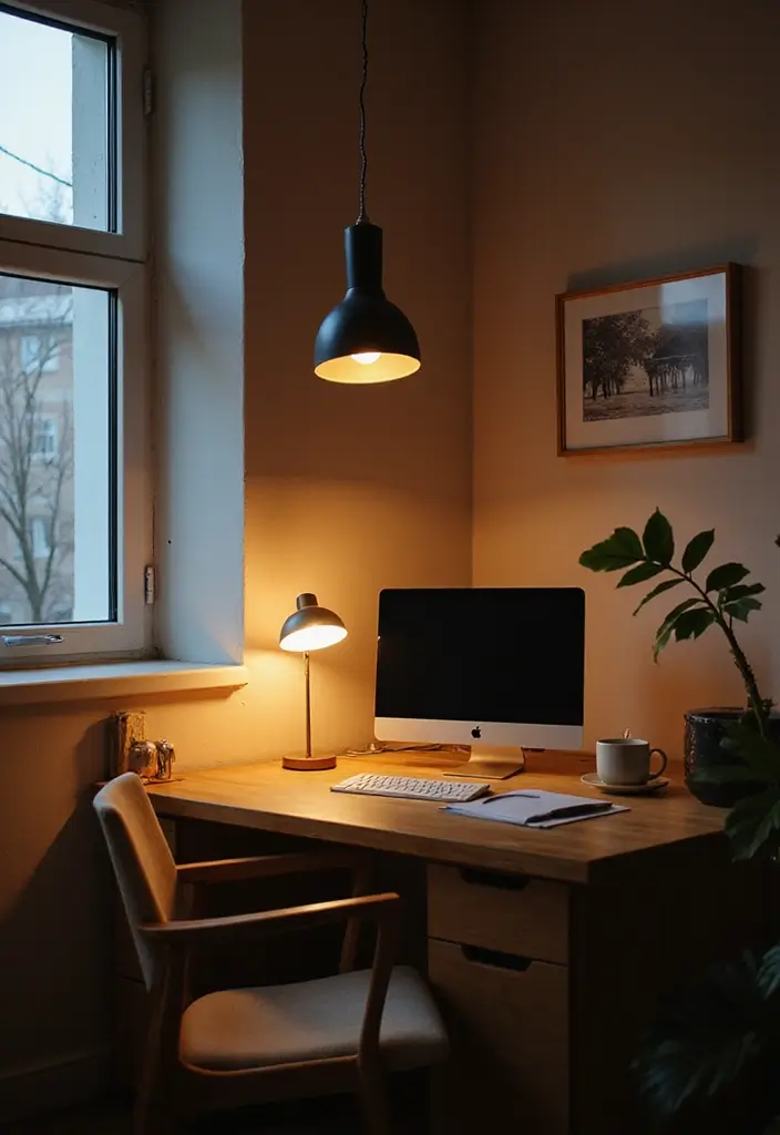 modern stylish lighting ideas for home office