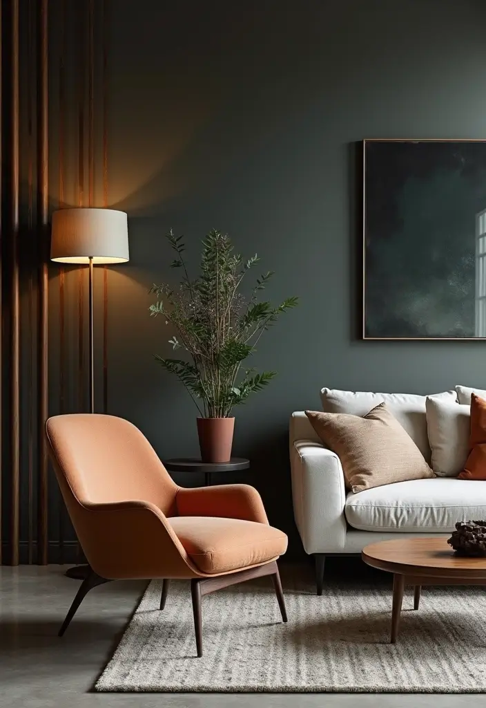 unique furniture pieces adding personality to apartment