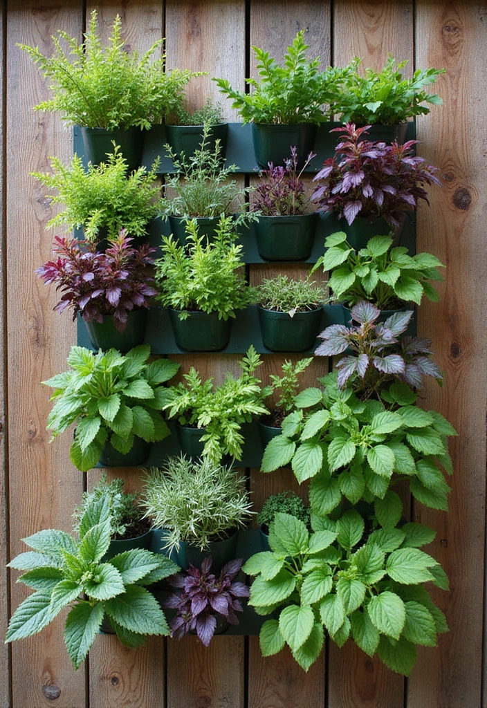 vertical garden wall planters for small yards