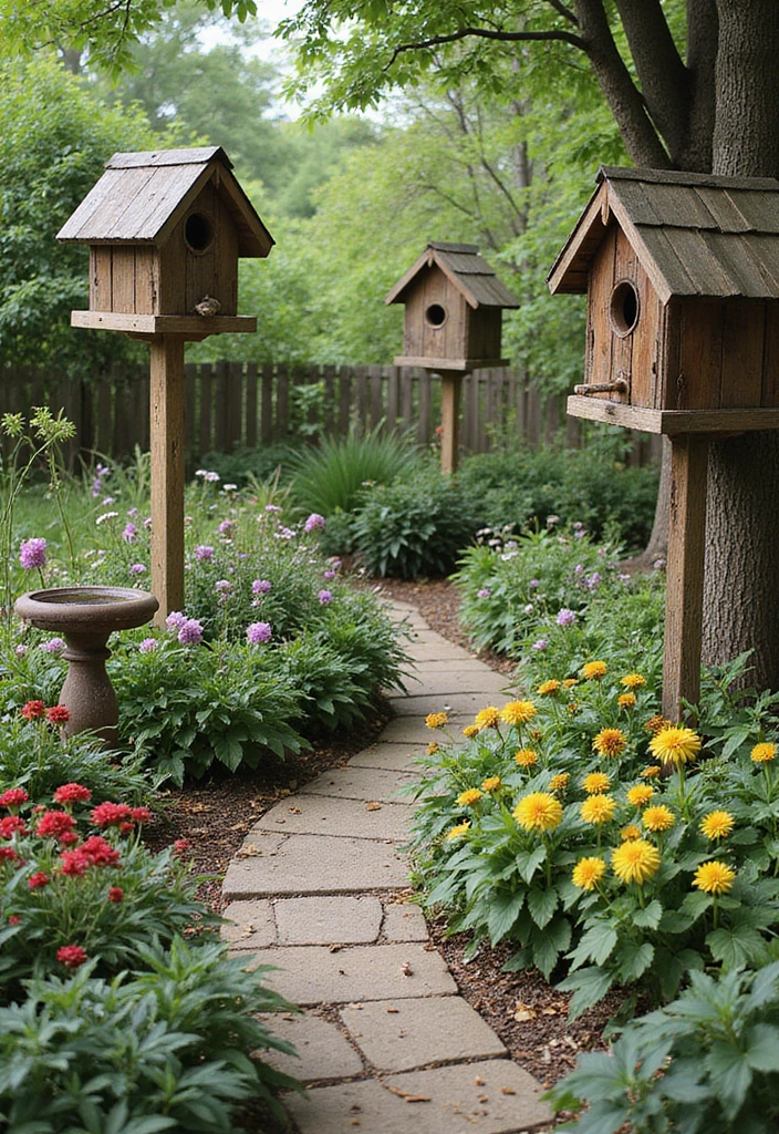 wildlife friendly garden landscaping for birds butterflies